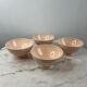 Lot de 4 bols Sarreguemines rose