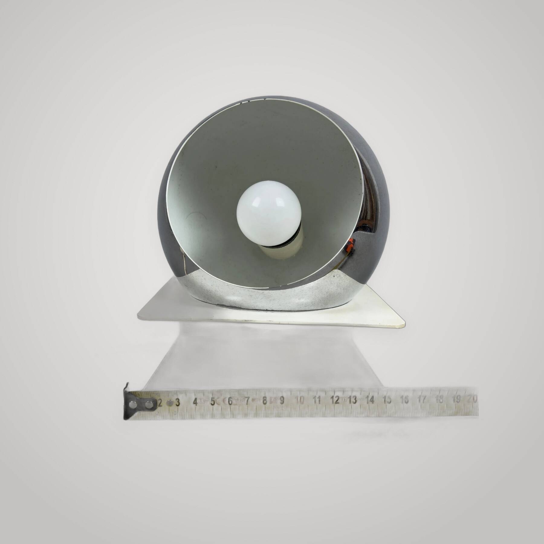 Metal Table Lamp Orb Eye Goffredo Reggiani Design Space Age Years '