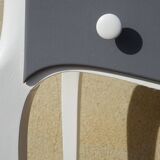 Small white and grey wooden dressing table