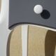 Small white and grey wooden dressing table