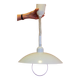 Vintage Delmas adjustable height white pendant light