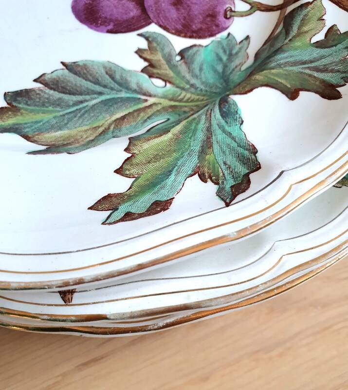 Longchamp Terre de fer dessert plates