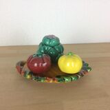 Salière poivrière moutardier Vallauris, barbotine, céramique