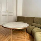 Berthold Müller Mosaic and Brass Table