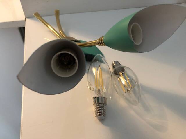 Double vintage Italian wall light 1950s