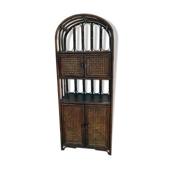 Rattan bookcase