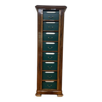 Cartonnier en noyer époque Louis Philippe restauré