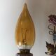 Two bronze wall light decorated with flowers in german porcelain