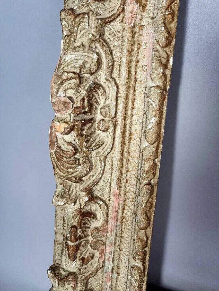 Large old Montparnasse carved wood frame 72x63 for painting 52x44 cm B161