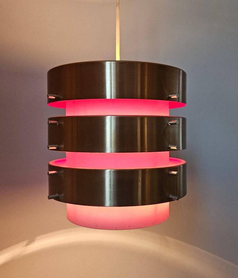 Midcentury Rare Pendant in style of Jo Hammerborg, Denmark, 1970s