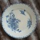 6 antique flat plates in ironstone