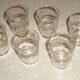 Glass service 6 people granite glass with 70's gilded eds