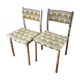 Lot of 2 metal chairs