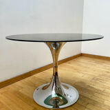 Vintage tulip table by Gastone Rinaldi