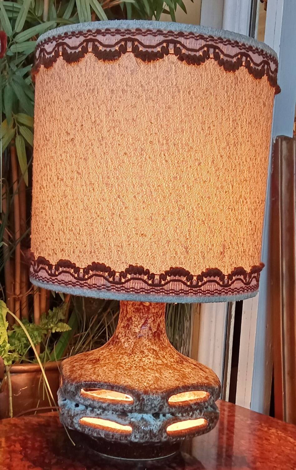 Stein Keramic West Germany Vintage Double Light Lamp