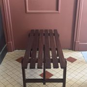 Banc en teck Ezio Longhi