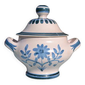 Ancienne  soupière bleue - longchamp