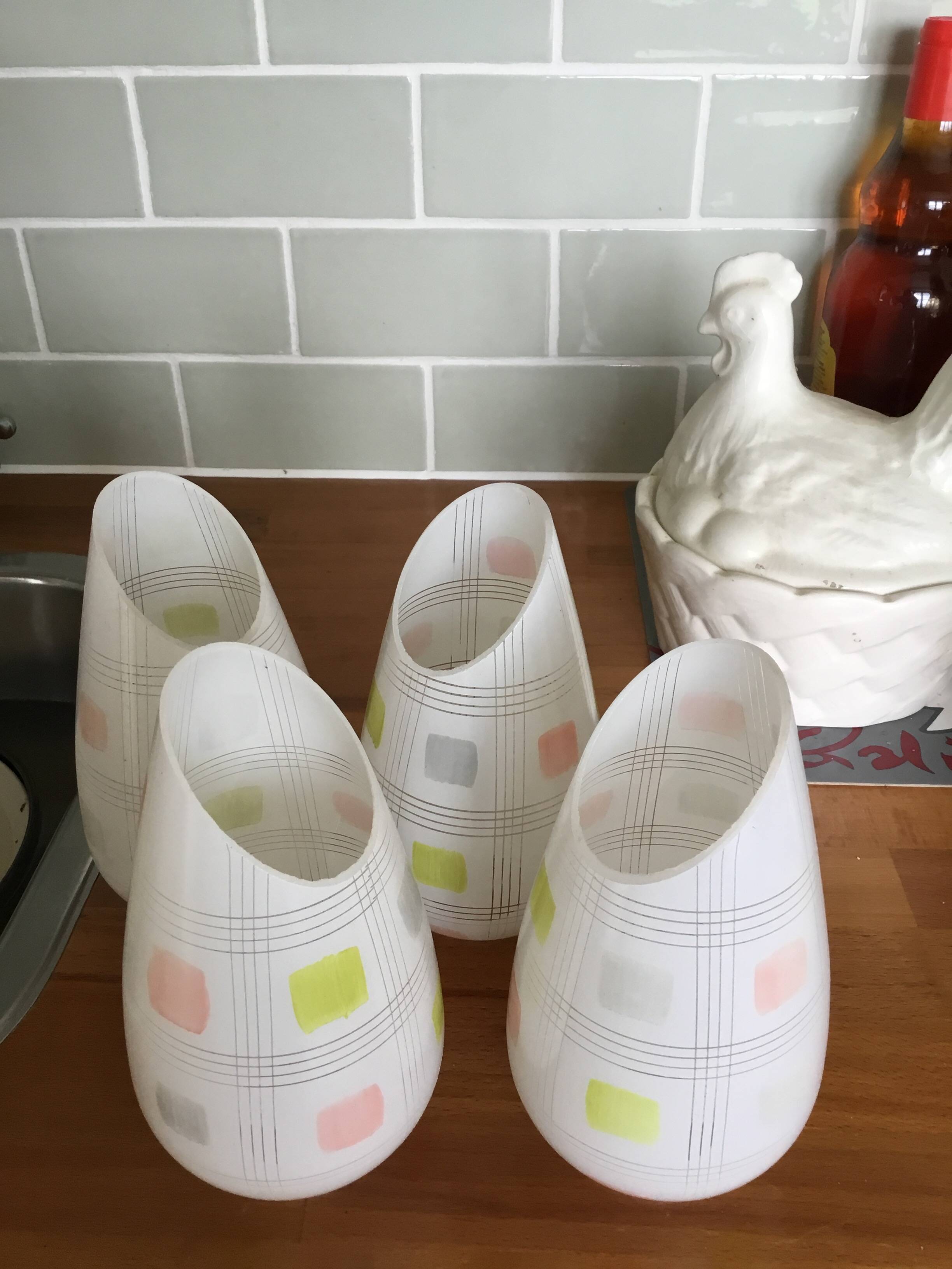 Tulip lampshades from the 60s/70s.