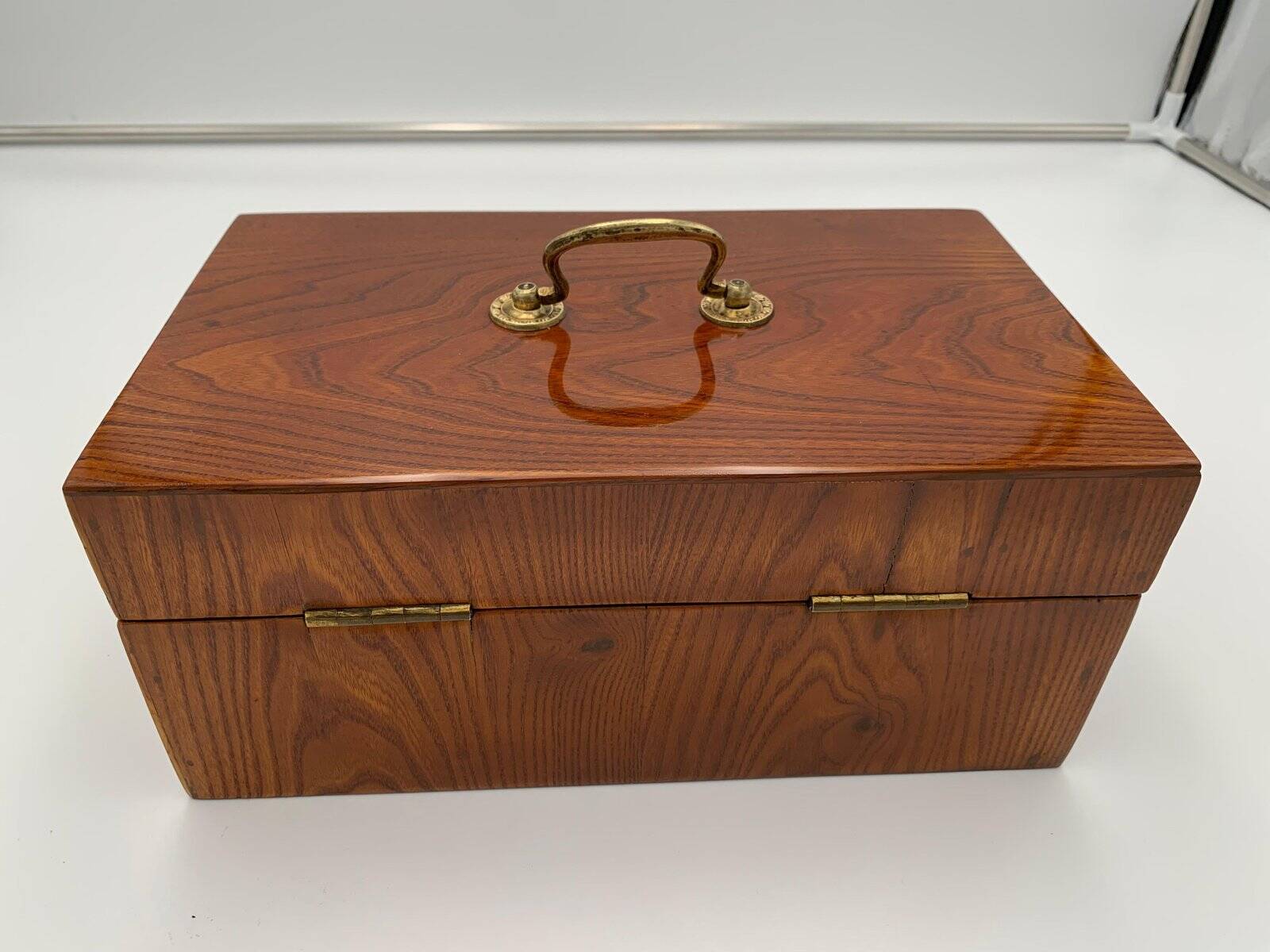 Biedermeier Box, Ash Veneer, South Germany, circa 1830