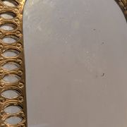 Antique gilded mirror with carved decoration – Ethnic/baroque style