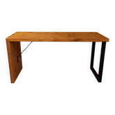 Solid wood bench