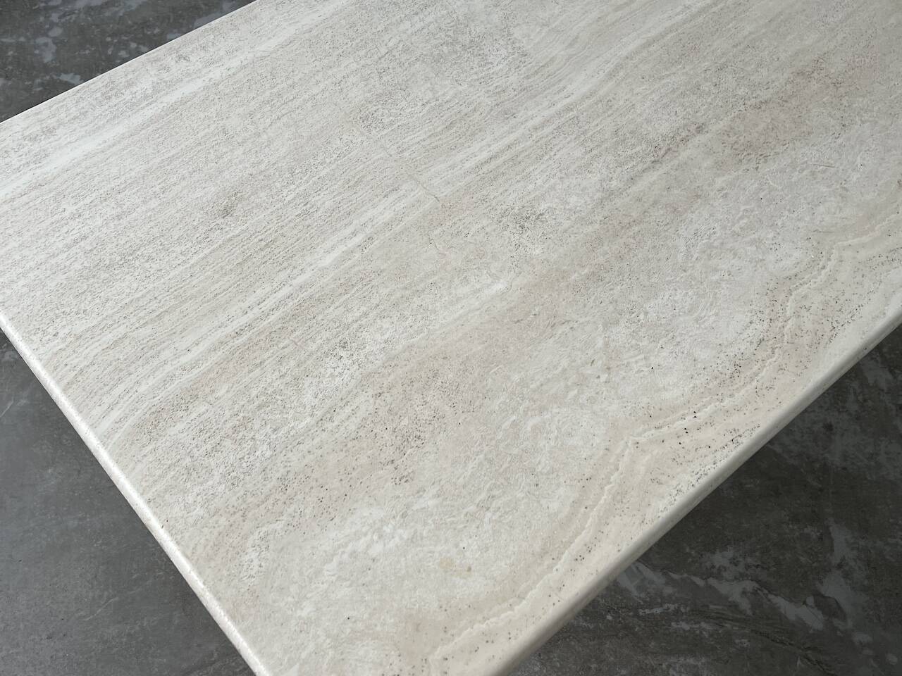 Travertine coffee table, Italy, 1980s