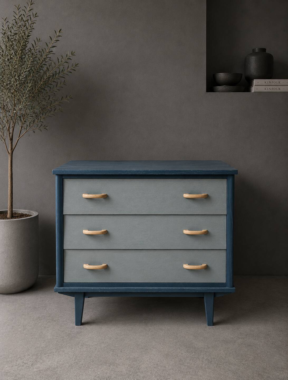 Commode vintage 3 tiroirs