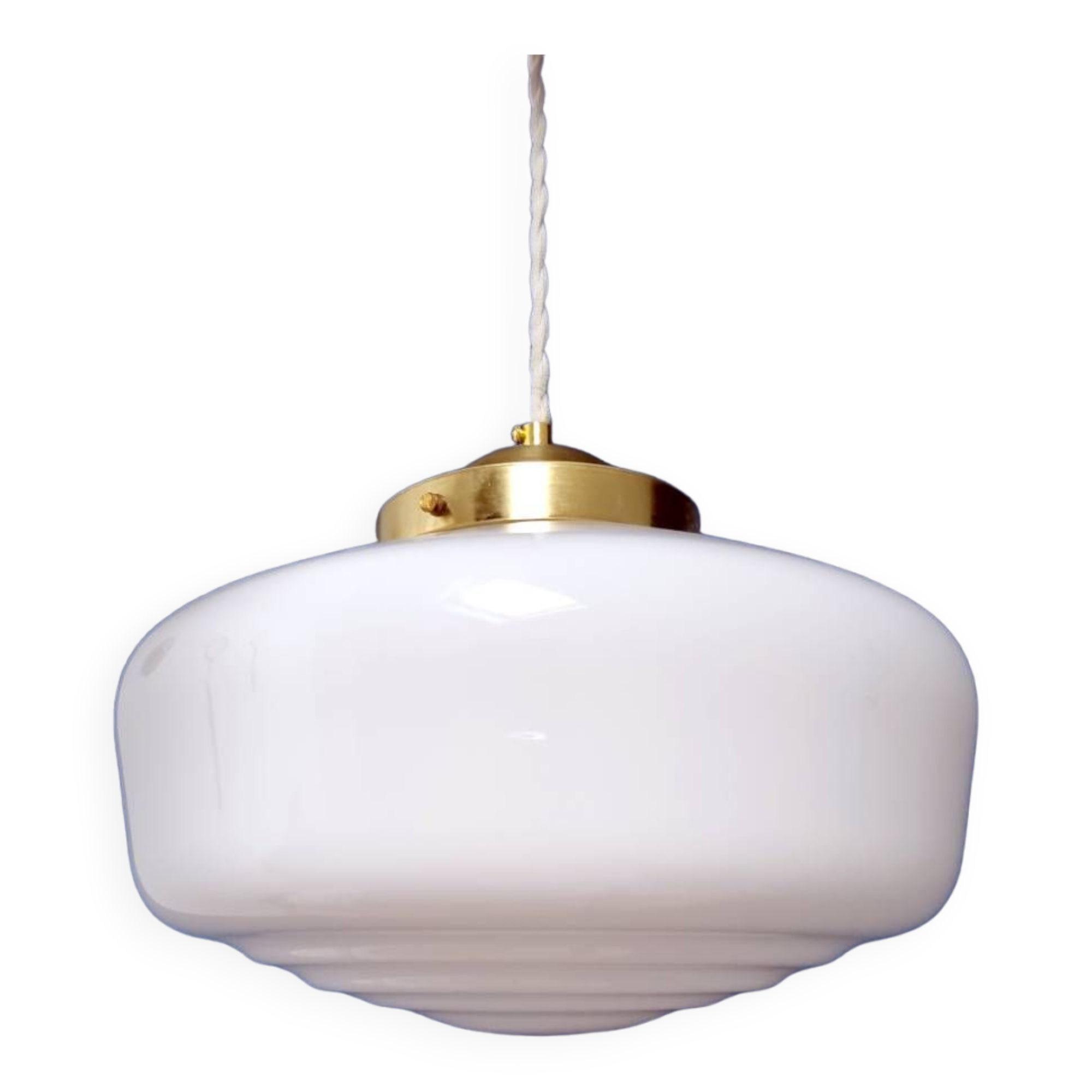 Suspension globe opaline Rakhi