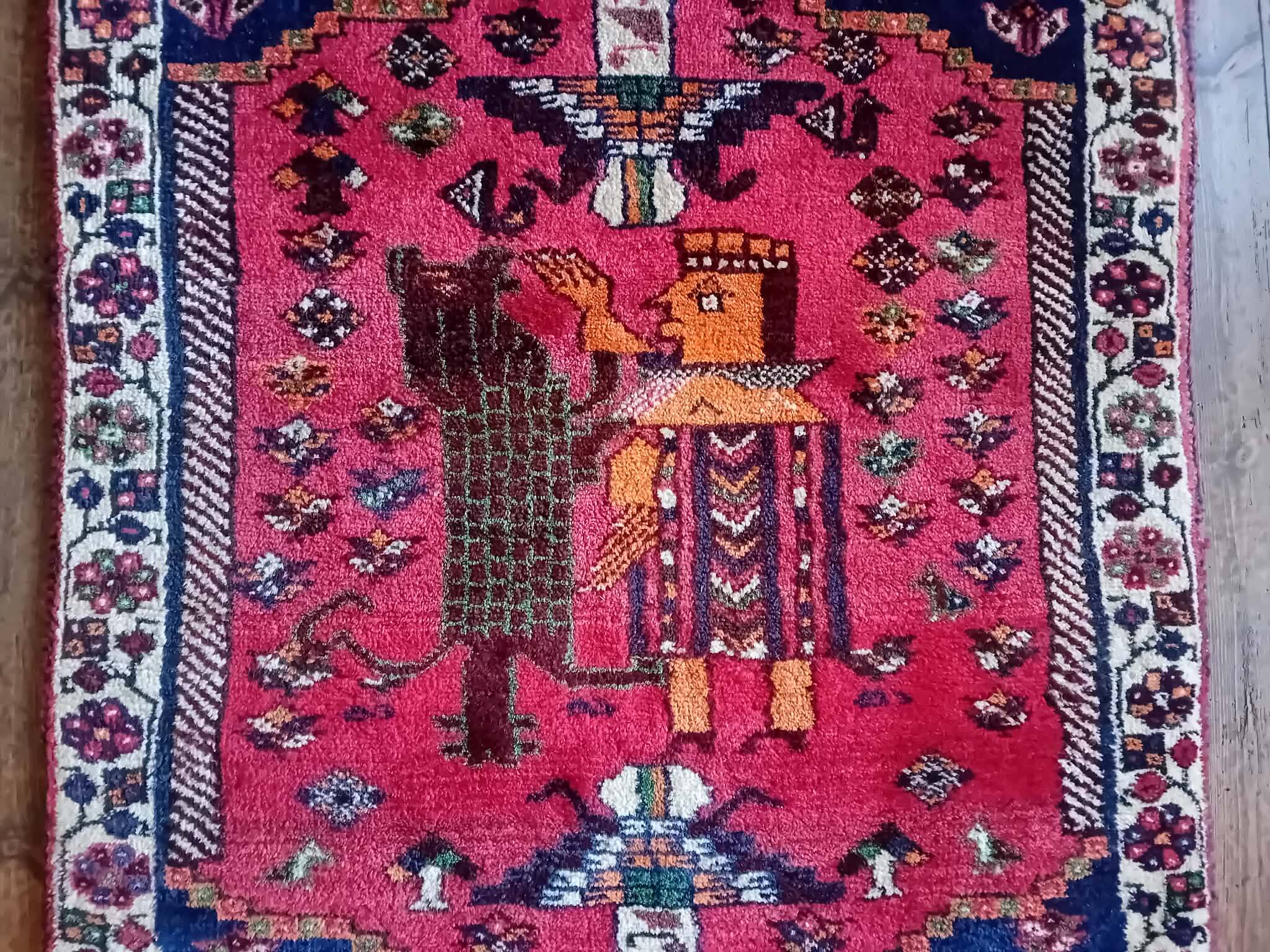 Handmade Qashqai Persian rug 150x111cm