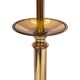 set solid Brass Table lamps Red Velvet shades 1960s France