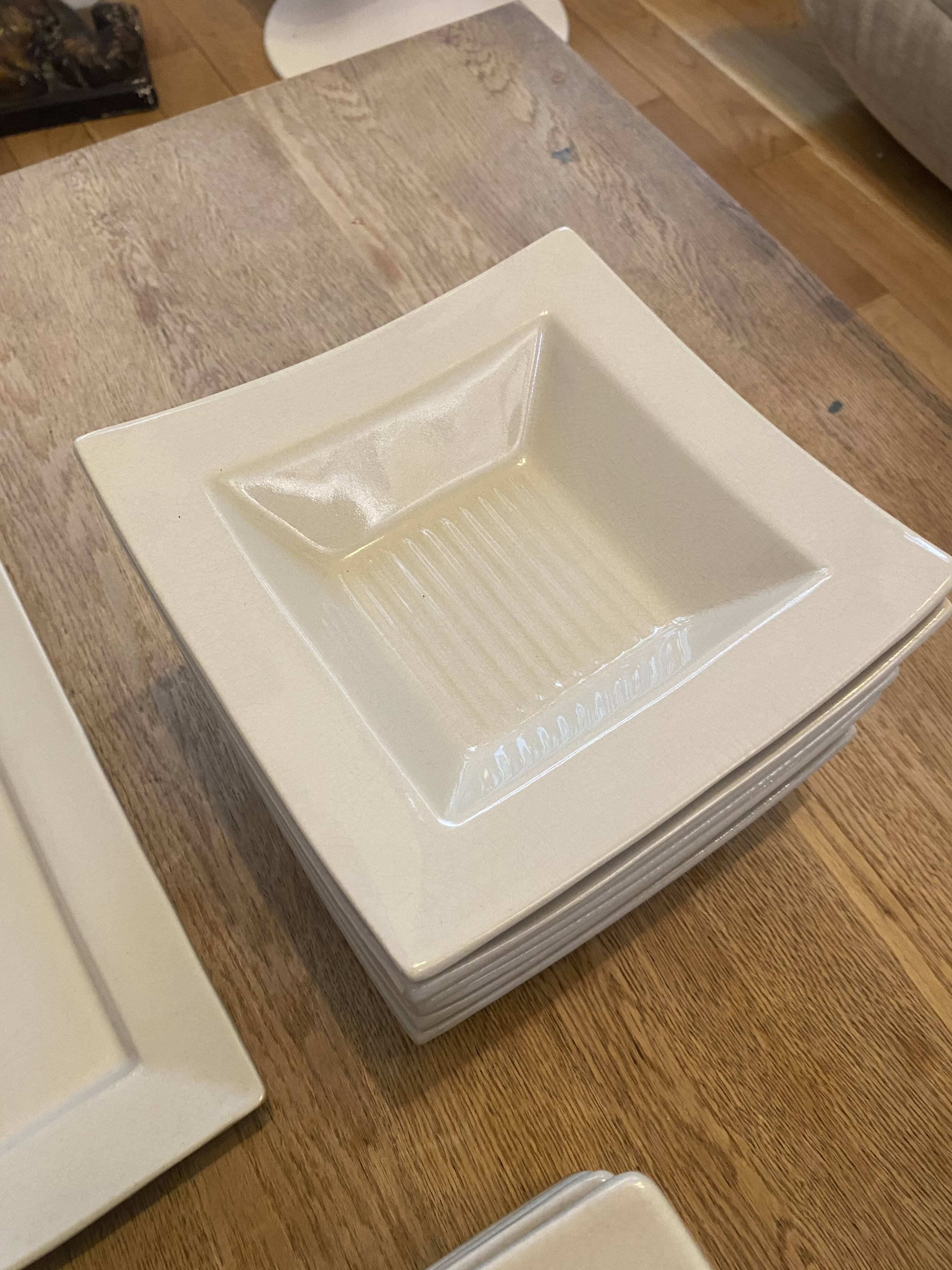 Service d'assiettes et plats en céramique Jars - 23 pièces