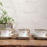 Tasses à café en porcelaine de Limoges x6