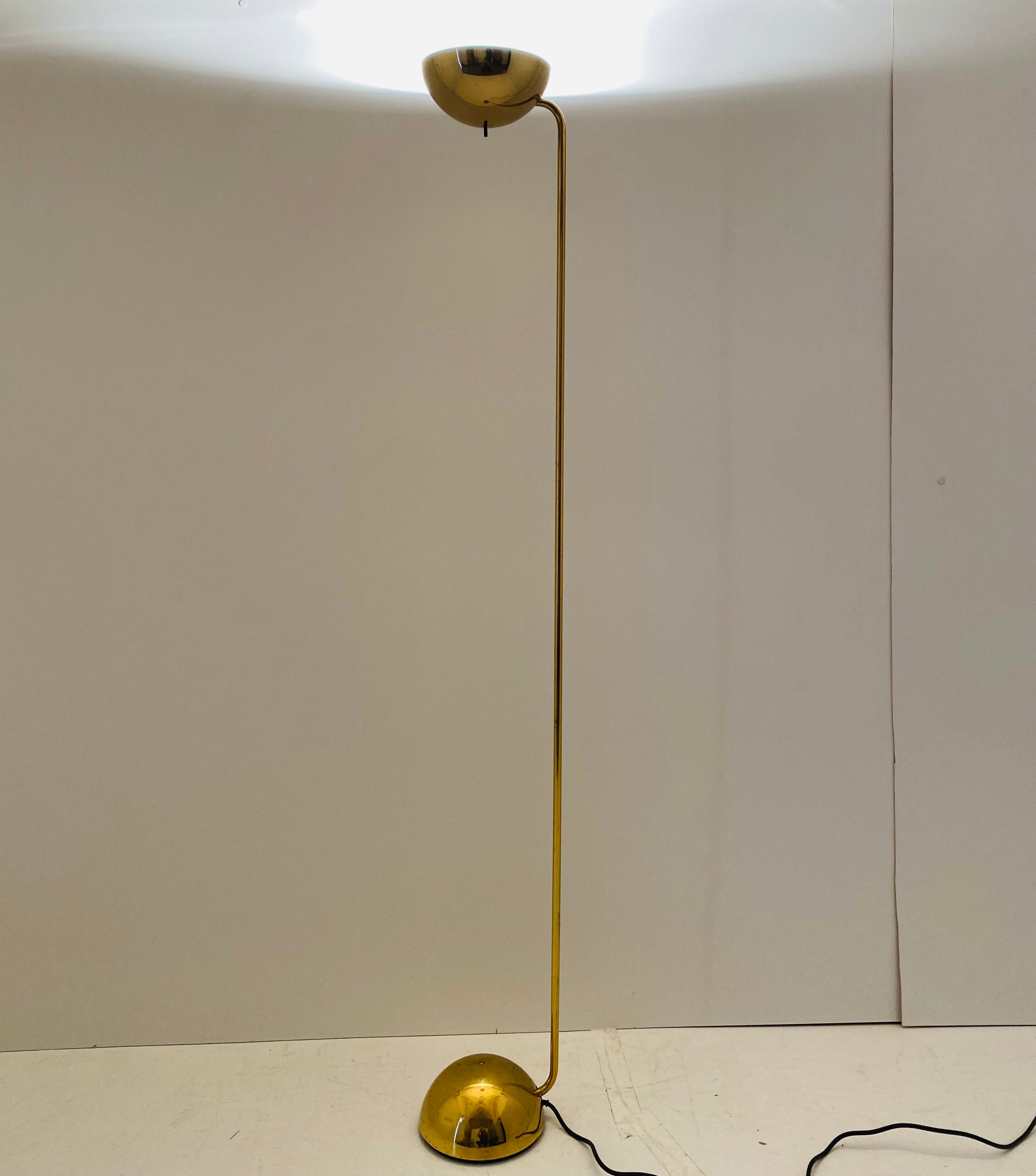 Golden floor lamp by Tronconi, Italy 1980s