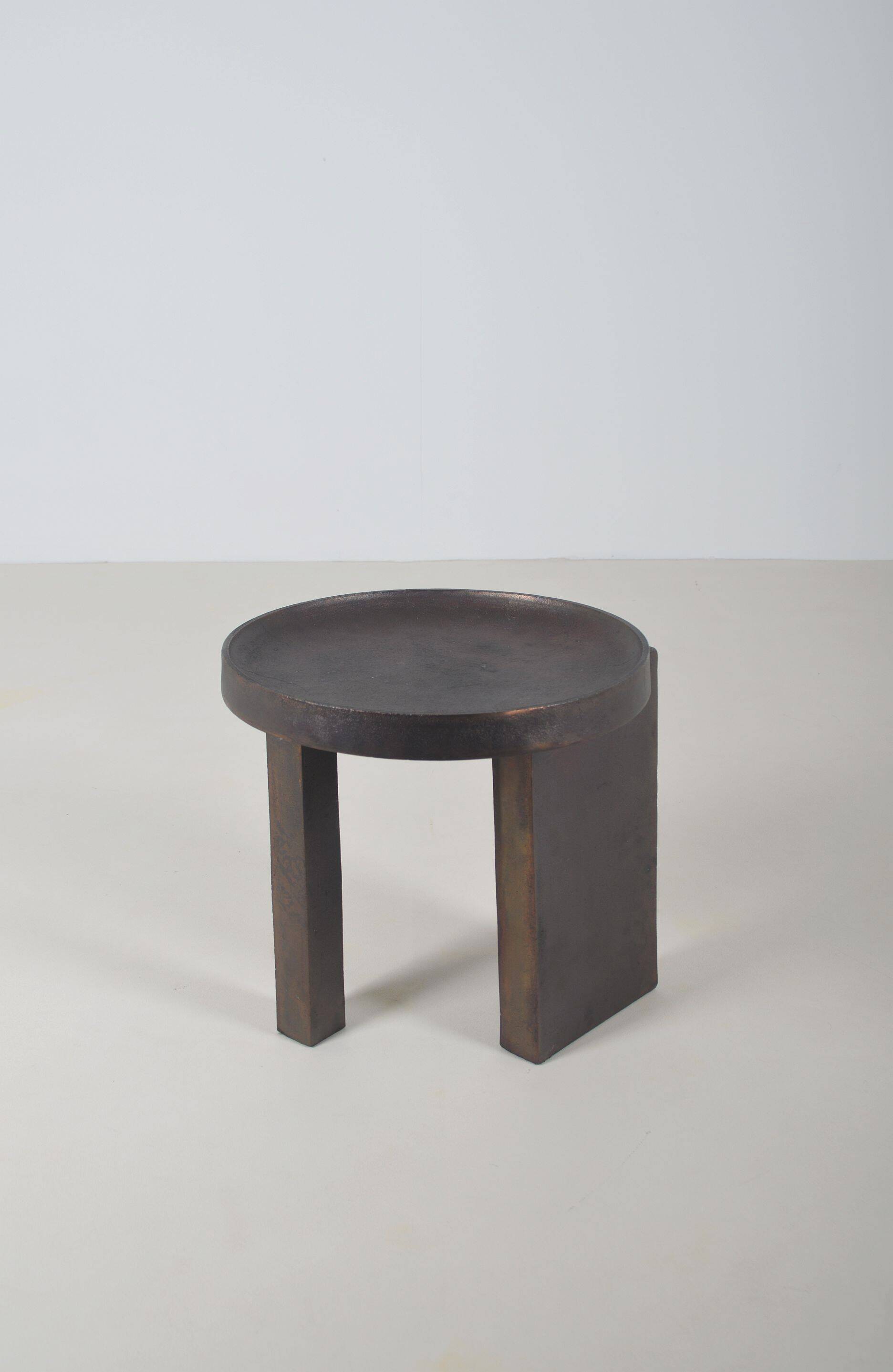 Danish metal side table designed by Nicolaj Nøddesbo & Tommy Hyldahl, 2019
