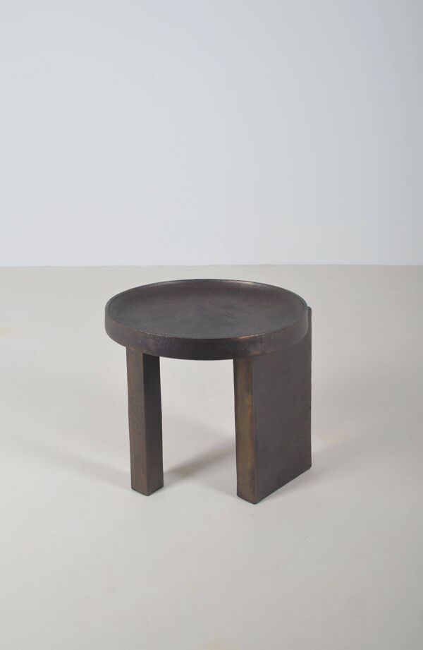 Table d'appoint danoise en métal par Nicolaj Nøddesbo et Tommy Hyldahl, 2019