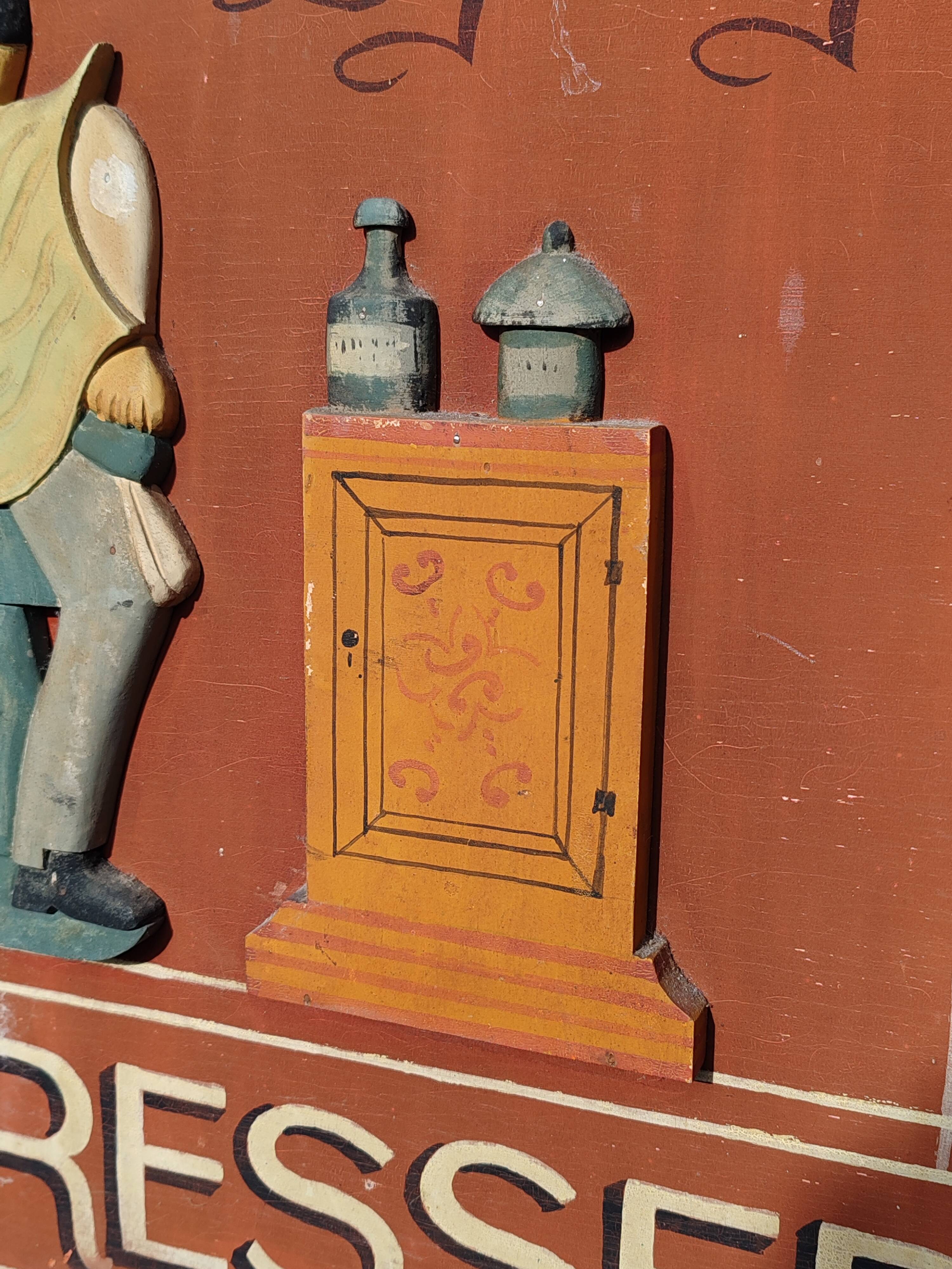 Hairdresser wooden sign