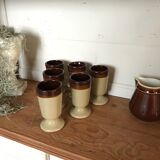 Ensemble de 4 mugs mazagran en grès