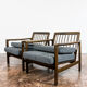 Pair of Restored Black B-7522 armchairs by Zenon Bączyk, 1960’s