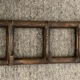 Vintage rattan coat rack from the 60s