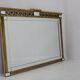 1980s Large Asian Carved Wood Mirror