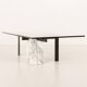 Table basse en marbre de Carrare par Hank Kwint pour Metaform, Italie, années 1980.