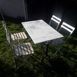 Marble bistro table
