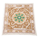 Vintage hand-embroidered tablecloth 128x135 cm