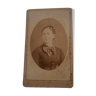 Old format photography CDV woman