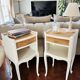 Paire de Tables de Chevet Style Louis XV Shabby Chic