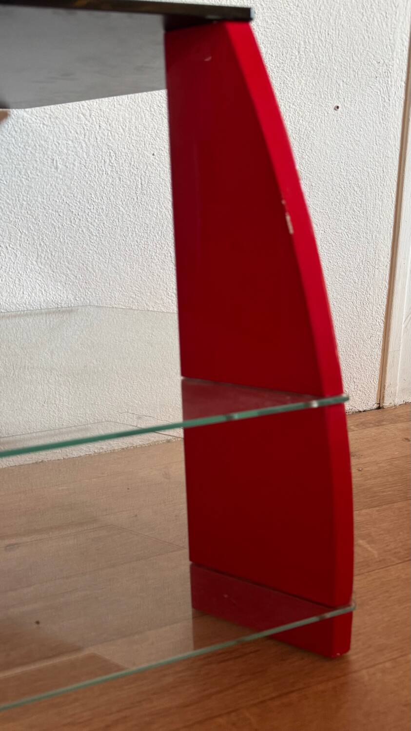 Designer glass coffee table