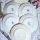 Mismatched antique flat plates made of ironstone accompanied by
