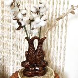 Double fish vase