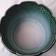 Green ceramic cache-pot