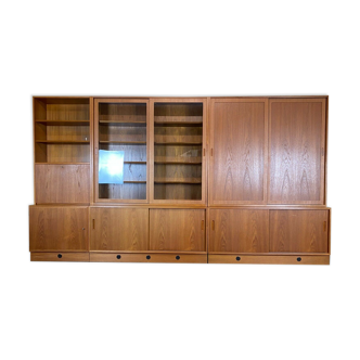 60s 70s Shelf Bookcase Cabinet Wall Unit Poul Hundevad Danish Design 60s